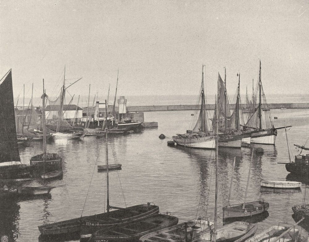 VENDÉE. lle d'Yeu- Port-Joinville 1904 old antique vintage print picture